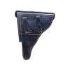 WW2 German P.08 Black Leather Hardshell dlc 41 Holster by Karl Barth of Waldbrohl Rheinland