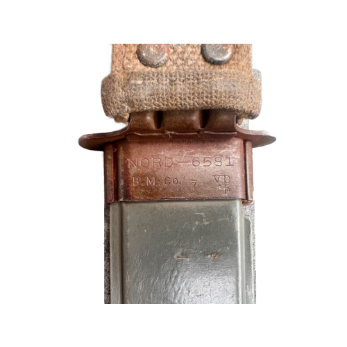 Authentic WW2 American US USN 11 Combat Ka Bar Fighting Knife with MK2 Scabbard