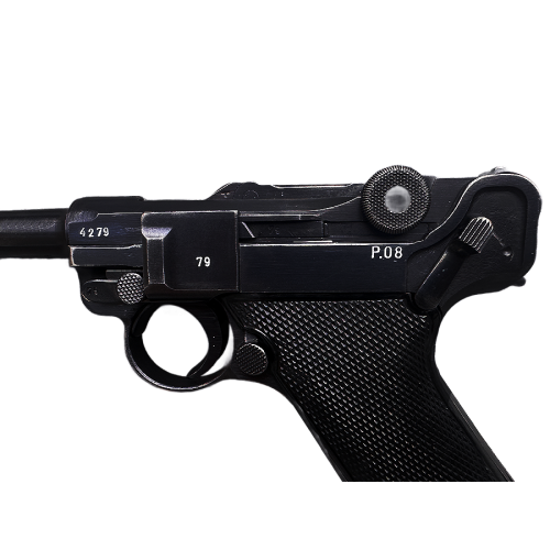 WW2 German 1942 P.08 byf 42 Black Widow All-Matching Luger Pistol with Holster Rig (Original) - Photo 2