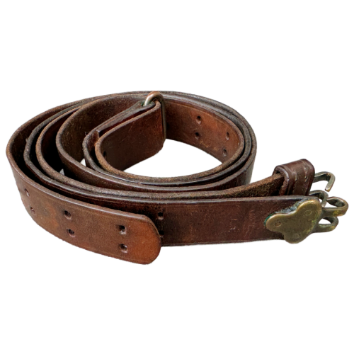 Lawrence Leather Rifle Sling for a Springfield M1907 or the M1 Garand