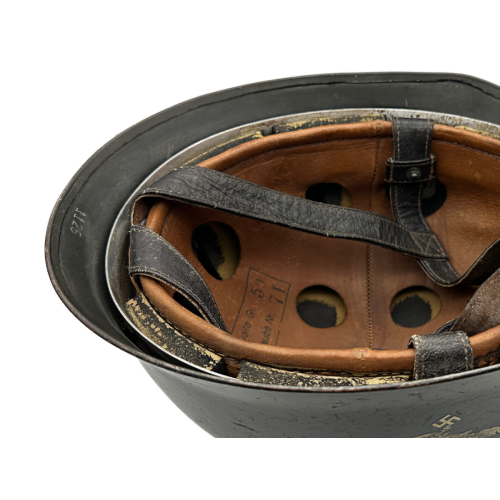 WW2 German Luftwaffe, M38 Paratrooper Double Decal Helmet 