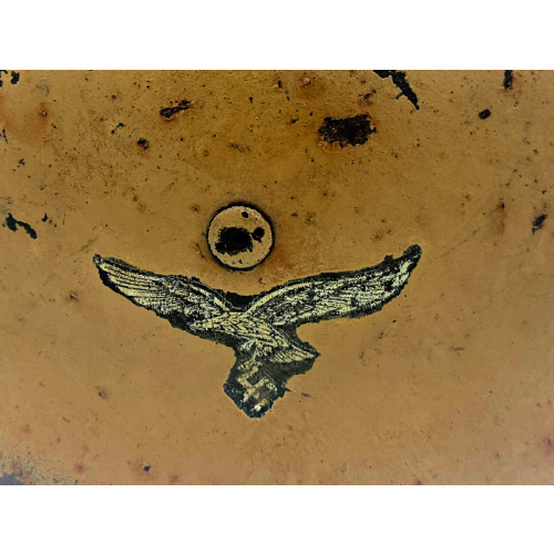 WW2 German Luftwaffe, M38 Tropical Camo Paratrooper Single Decal Helmet 