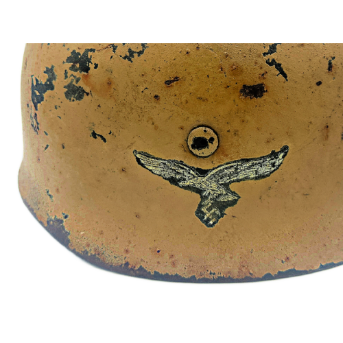 WW2 German Luftwaffe, M38 Tropical Camo Paratrooper Single Decal Helmet 