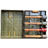 WW2 Original German Metal M24 Stick Grenade Case Dated 1940 With 5 Original Stick Grenades