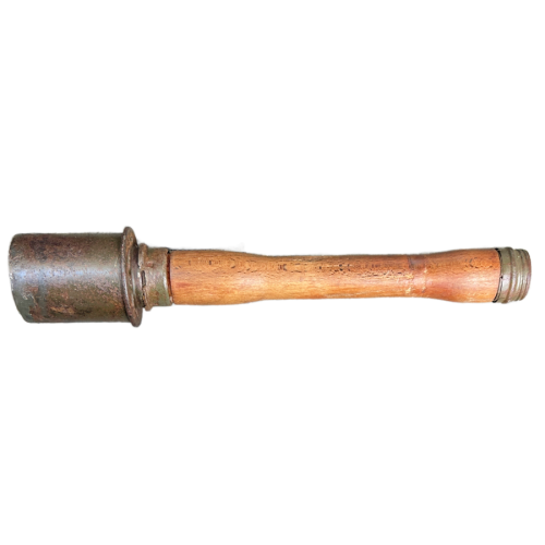 WW2 Original German Metal M24 Stick Grenade Case Dated 1940 With 5 Original Stick Grenades