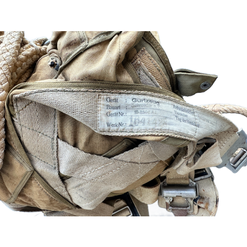 WW2 Original German Paratrooper Fallschirmjager Parachute Complete Set with Harness