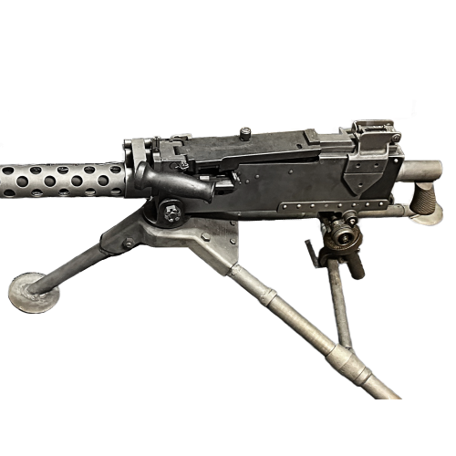 WW2 US 1919-A4 Browning/GSW Side Plate with Izzy Kit -Semi-Auto Caliber .308 Machine Gun with Bipod T&E Pintle 