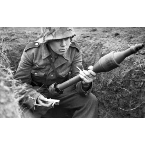 German (RPzB) Panzerschreck Model 54 8.8cm Anti-Tank Rocket Launcher with Protective Shield 