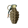 WW2 Original U.S. WWII MkII M228 Training Pineapple Grenade - Inert