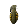 WW2 U.S. MkII Early Yellow Pineapple Frag Grenade with M10A3 Fuze - Inert 
