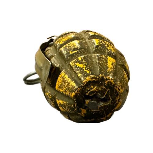 WW2 Original U.S. WWII MkII Yellow Pineapple Grenade 