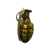 WW2 Original U.S. MkII Early Yellow Pineapple Frag Grenade with M10A3 Fuze - Inert