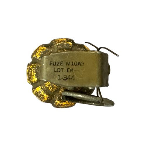 WW2 Original U.S. MkII Early Yellow Pineapple Frag Grenade with M10A3 Fuze - Inert