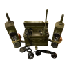 Original WWII U.S. Signal Corps BC-1000 Backpack Radio Receiver and Transmitter - Dated 1944 & a Matching Set of Walkie-Talkies