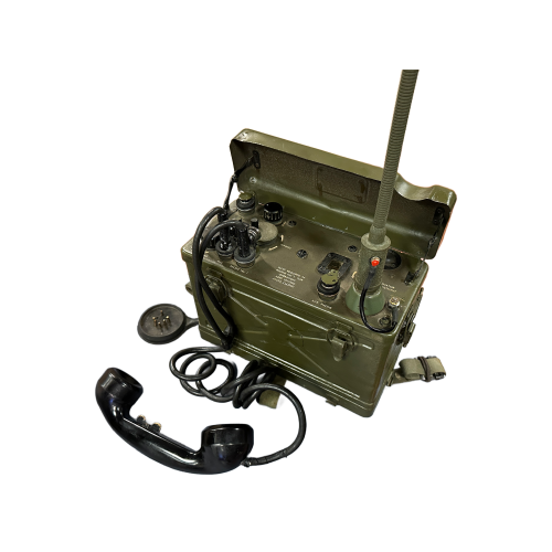 Original WWII U.S. Signal Corps BC-1000 Backpack Radio Receiver and Transmitter - Dated 1944 & a Matching Set of Walkie-Talkies