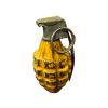 WW2 Original U.S. MkII Early Yellow Pineapple Frag Grenade with M10A2 Fuze - Inert 