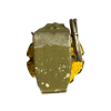 WW2 Original U.S. MkII Early Yellow Pineapple Frag Grenade with M10A2 Fuze - Inert 