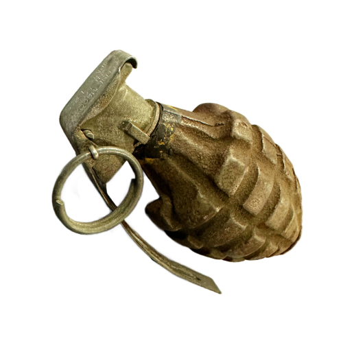 WW2 Original U.S. MkII Frag Grenade with M200A1 Fuze Inert