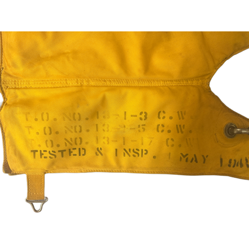 WW2 Original U.S. USAAF Crewmen Model B-3 Mae West Vest Life Preserver Dated 1942 