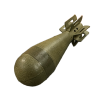 WW2 Original U.S. M69 Dummy Training Practice (TP) Round For M2/M19 60mm Mortar System 
