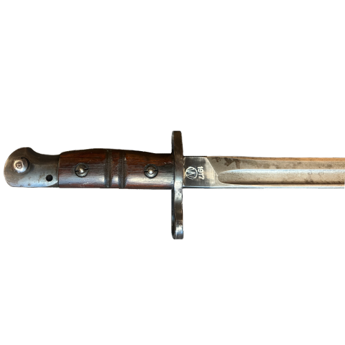 WW1 Original US Army M1917 Winchester Repeating Arms Co. Bayonet & Maxim Scabbard By Jewell 
