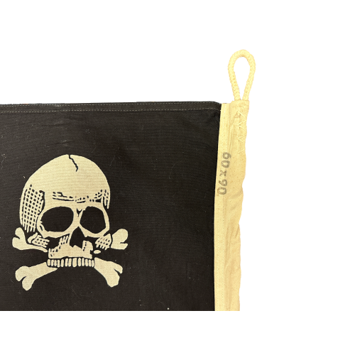 WW2 German Nazi SS Runes Double Sided Skull Flag
