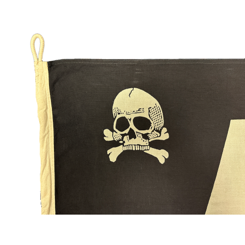 WW2 German Nazi SS Runes Double Sided Skull Flag