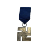 WW2 German SS 25 Year Long Service Award with Blue Cornflower Ribbon