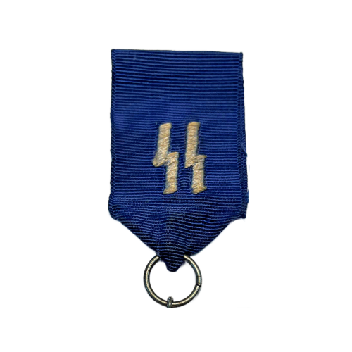 WW2 German SS 25 Year Long Service Award with Blue Cornflower Ribbon