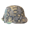 WW2 Original German SS Reversible Oak Leaf Camouflage Pattern Helmet Cover
