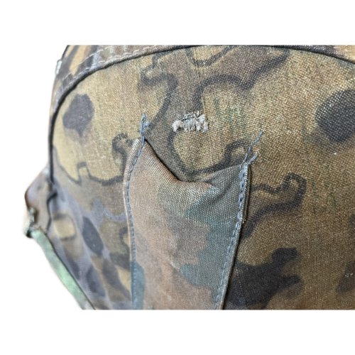 WW2 German SS Elite Original Reversible Oak Camouflage Pattern Helmet Cover