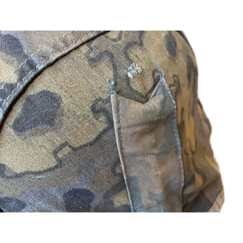 WW2 German SS Elite Original Reversible Oak B Leaf Camouflage Pattern Helmet Cover (Original) - Photo 6