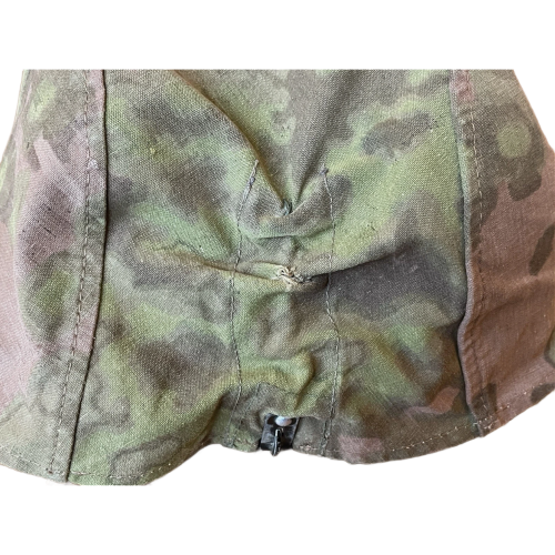 WW2 German SS Elite Original Reversible Oak B Leaf Camouflage Pattern Helmet Cover (Original) - Photo 9
