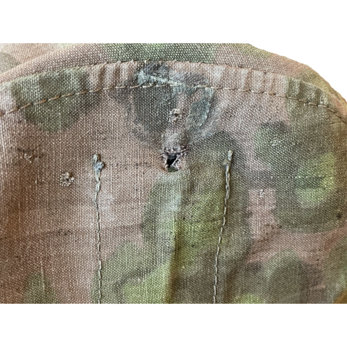WW2 German SS Elite Original Reversible Oak B Leaf Camouflage Pattern Helmet Cover (Original) - Photo 13
