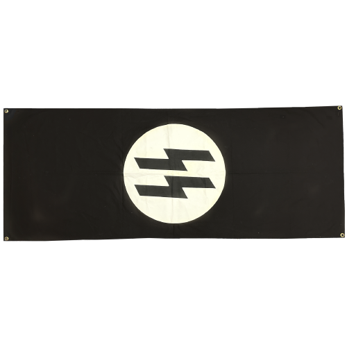 WW2 German SS Runes Banner Wall Flag Size 8 Feet x 4 Feet Movie Prop
