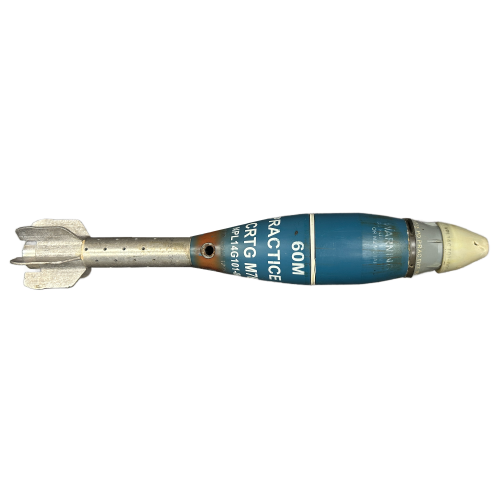 Original U.S. M769 Full Range Practice 60mm Mortar Round With M775 Practice PD Fuze – Inert