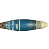 Original U.S. M769 Full Range Practice 60mm Mortar Round With M775 Practice PD Fuze – Inert