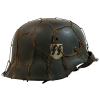 WW2 German Waffen SS M42 Single Decal ET64 Helmet Original