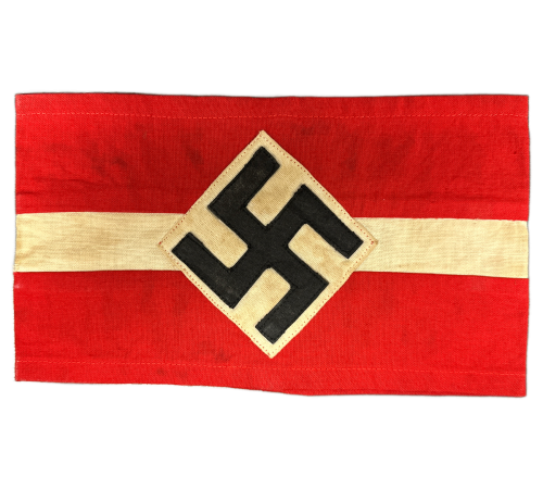 Original German Third Reich HJ National Youth Association Member Armband With Insignia