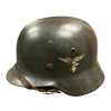 WW2 German Luftwaffe M35 Double Decal ET64 Helmet with Liner & Chinstrap