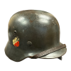 WW2 German Luftwaffe M35 Double Decal ET64 Helmet with Liner & Chinstrap 