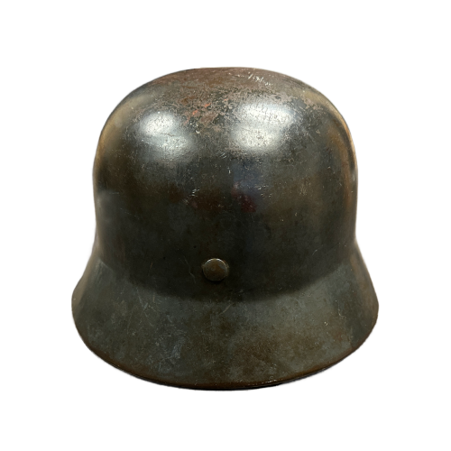 WW2 German Luftwaffe M35 Double Decal ET64 Helmet with Liner & Chinstrap (Original) - Photo 8