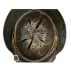 WW2 German Luftwaffe M35 Double Decal ET64 Helmet with Liner & Chinstrap (Original) - Photo 10