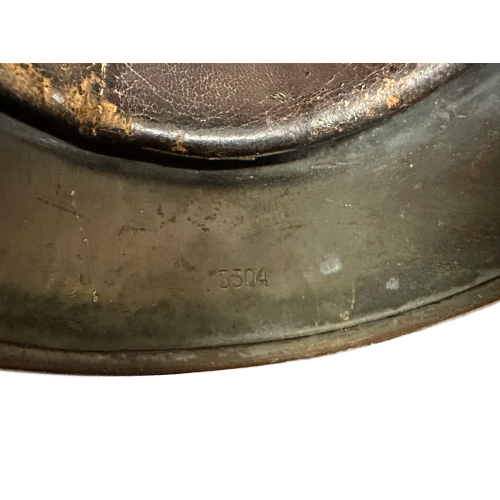 WW2 German Luftwaffe M35 Double Decal ET64 Helmet with Liner & Chinstrap (Original) - Photo 7