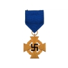 German Nazi 40 Year National Faithful Service Medal in Gold with Ribbon (Original) - Photo 1