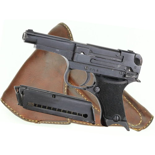 WW2 Original Japanese Late War Type 94 All-Matching 8mm Nambu Pistol with Holster & 2 Matching Magazines