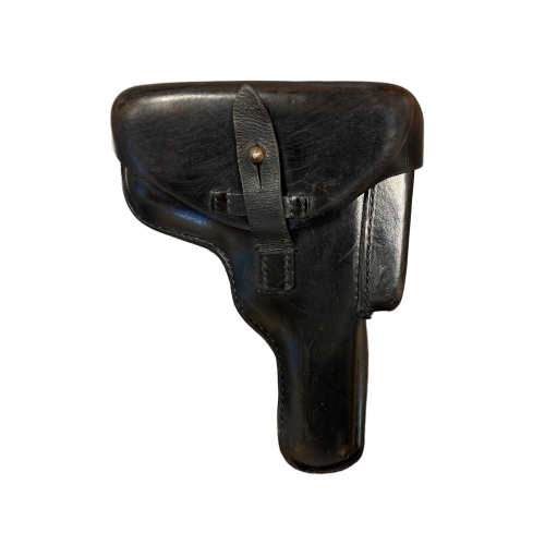 German Browning High Power Black Hard-Shell Holster Dated 1939 By Geco. Gustav Genschow & Co. 