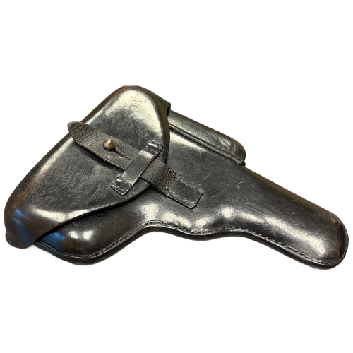German Browning High Power Black Hard-Shell Holster Dated 1939 By Geco. Gustav Genschow & Co. 
