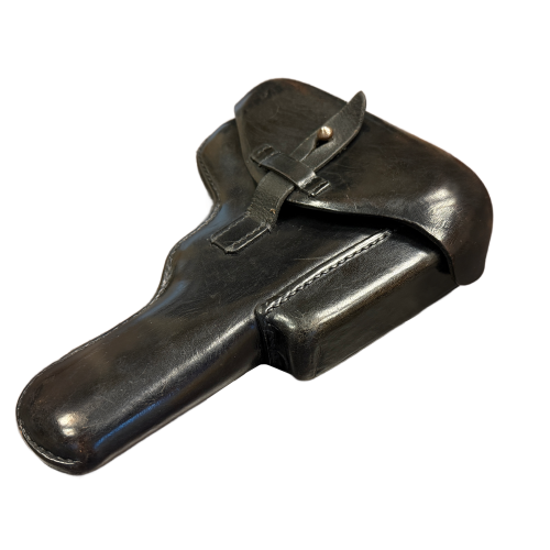 German Browning High Power Black Hard-Shell Holster By Geco. Gustav Genschow & Co. 