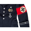 German Allgemeine SS 51st Standarte, Hauptsturmführer Officers Black Service Tunic (Original) - Photo 7